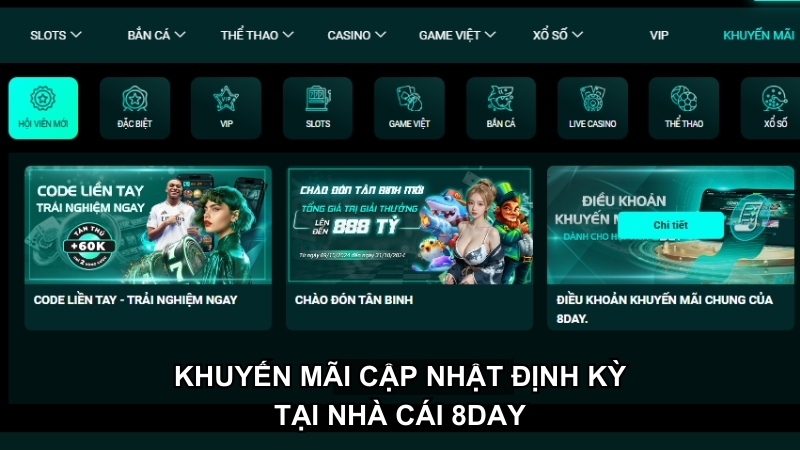 Khuyến mãi định kỳ khẳng định 8DAY có uy tín không